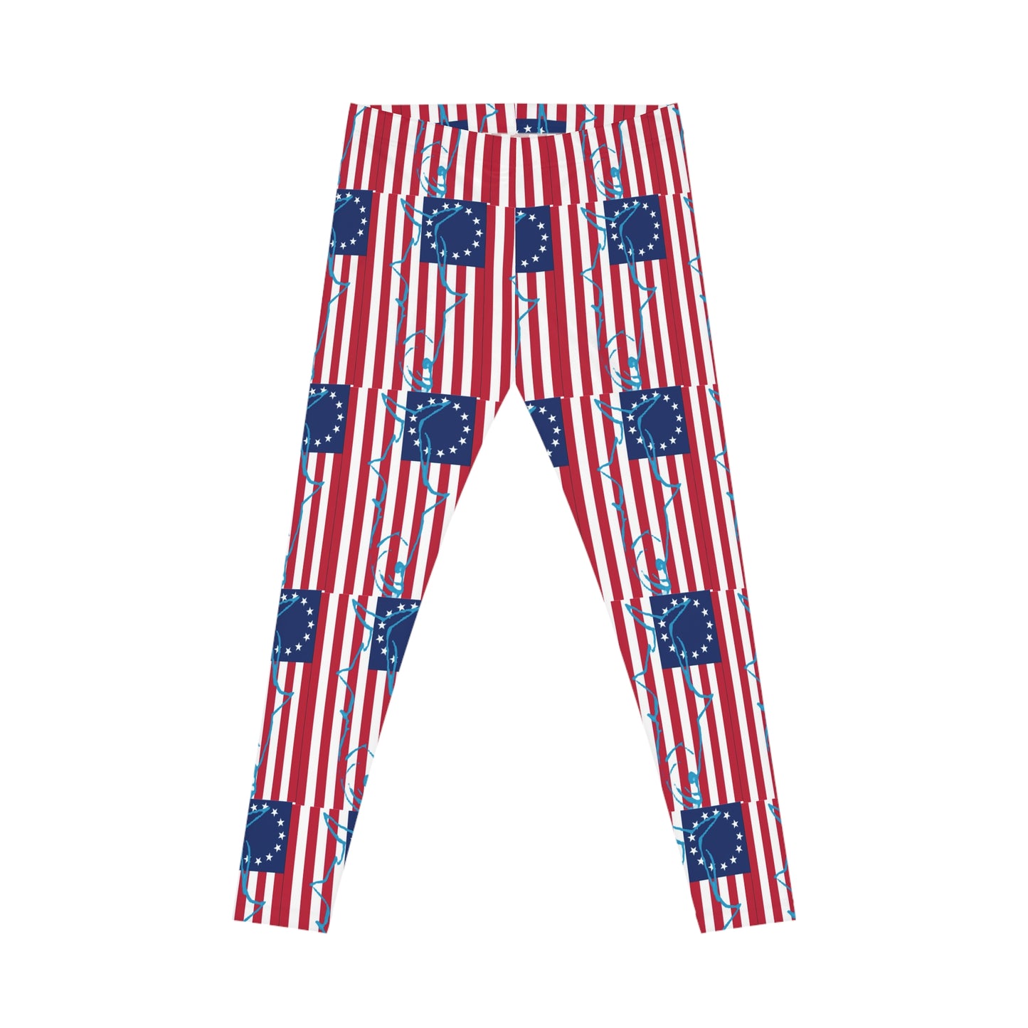 July 4 Merica Leggings