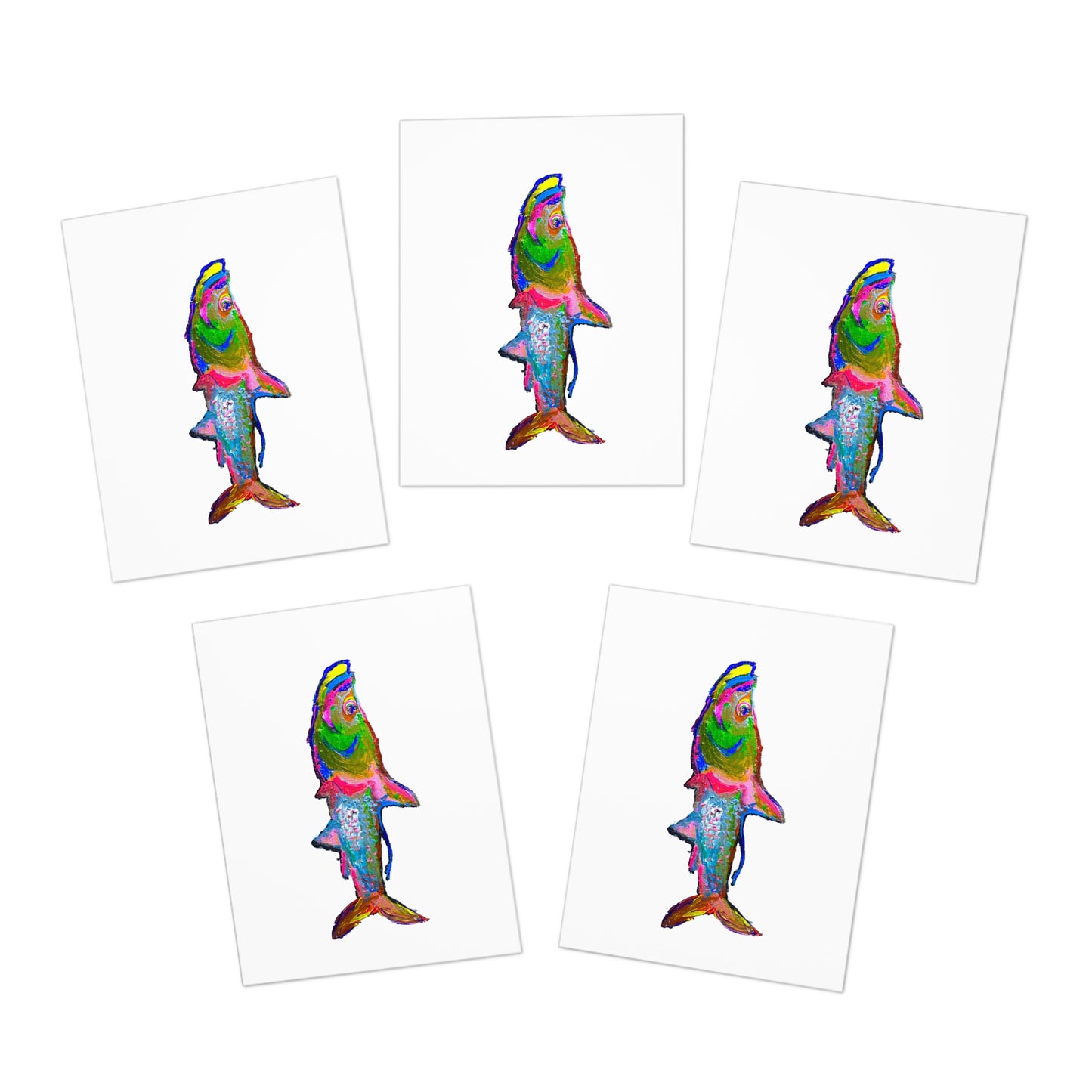 Tarpon Greeting Cards - Blank(5-Pack)
