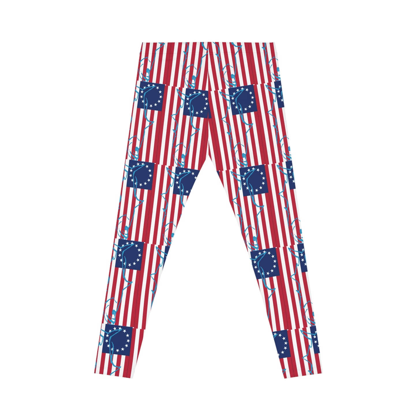 July 4 Merica Leggings
