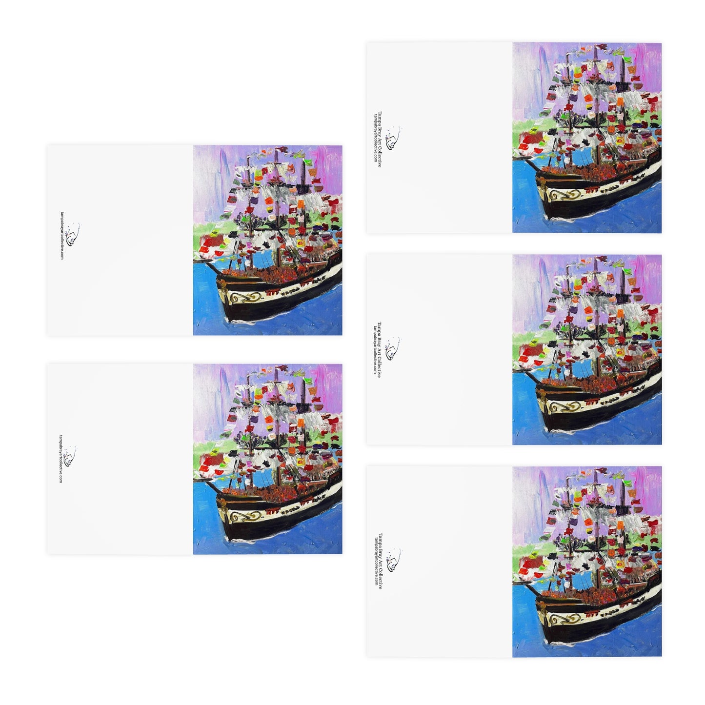 Gasparilla Greeting Cards - Blank(5-Pack)