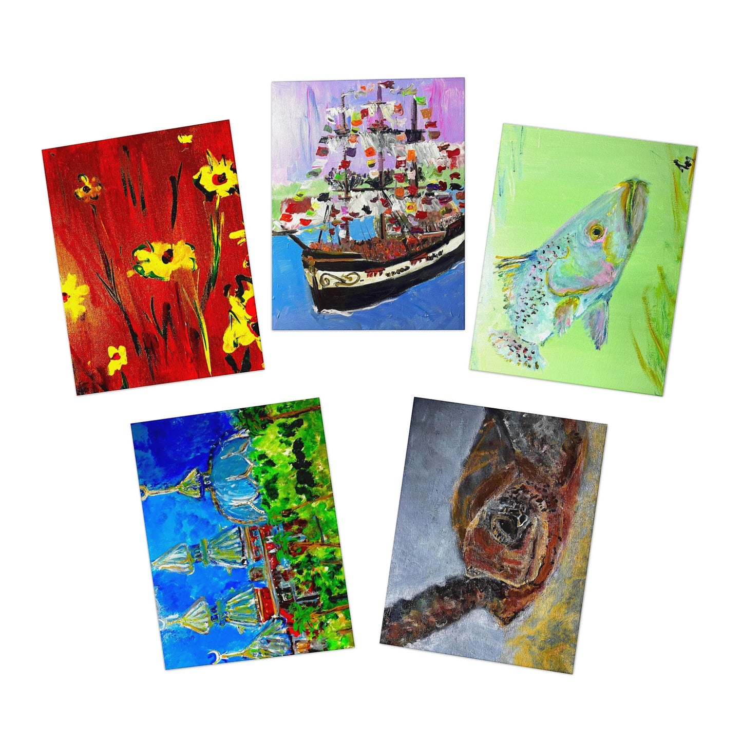 Greeting Cards - Blank set #2(5-Pack)