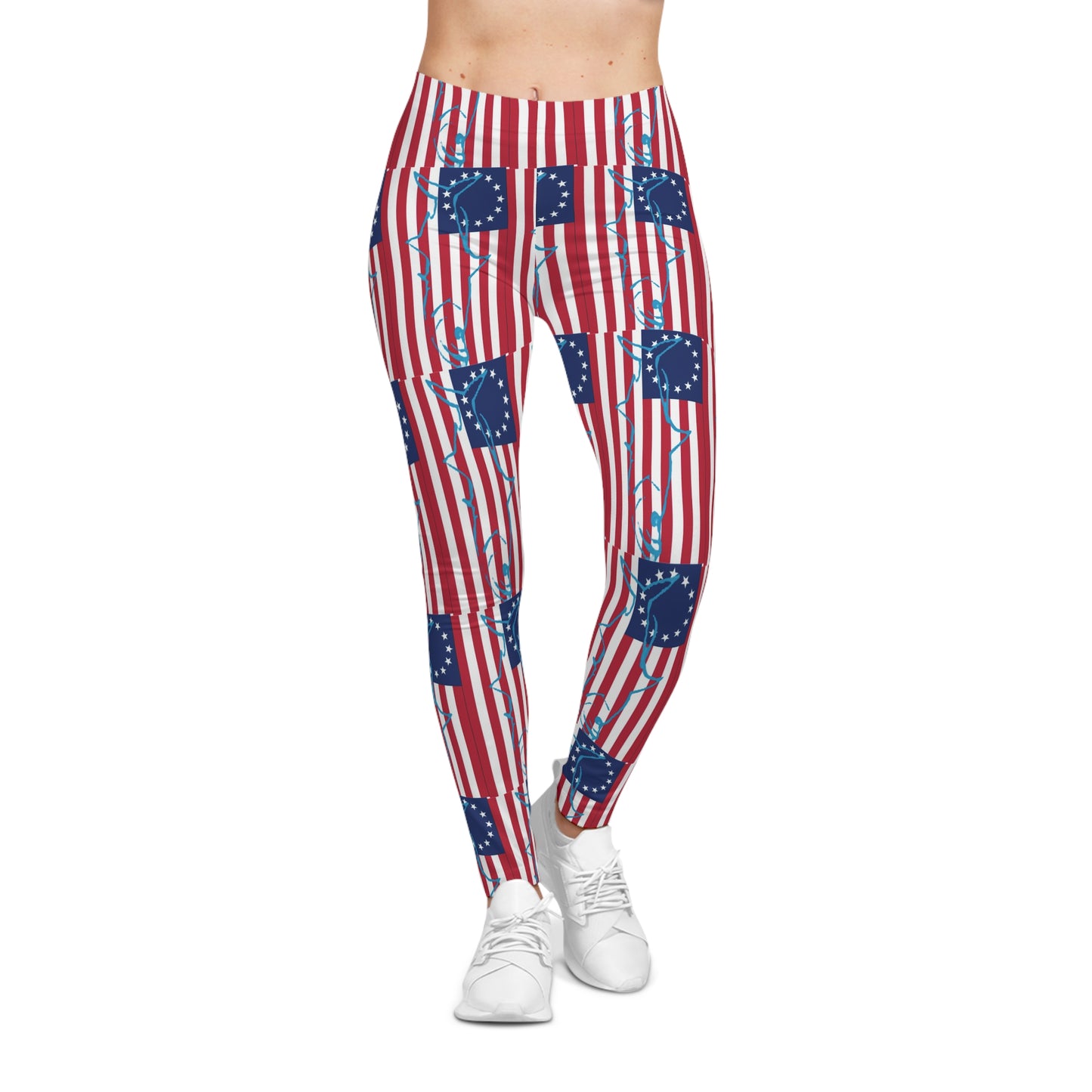 July 4 Merica Leggings