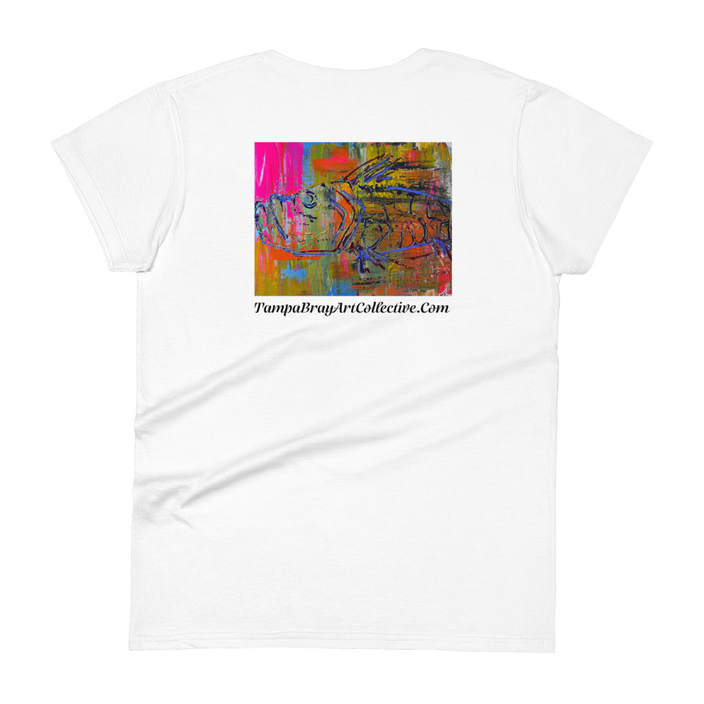 Women's Abstract Fish short sleeve t-shirt