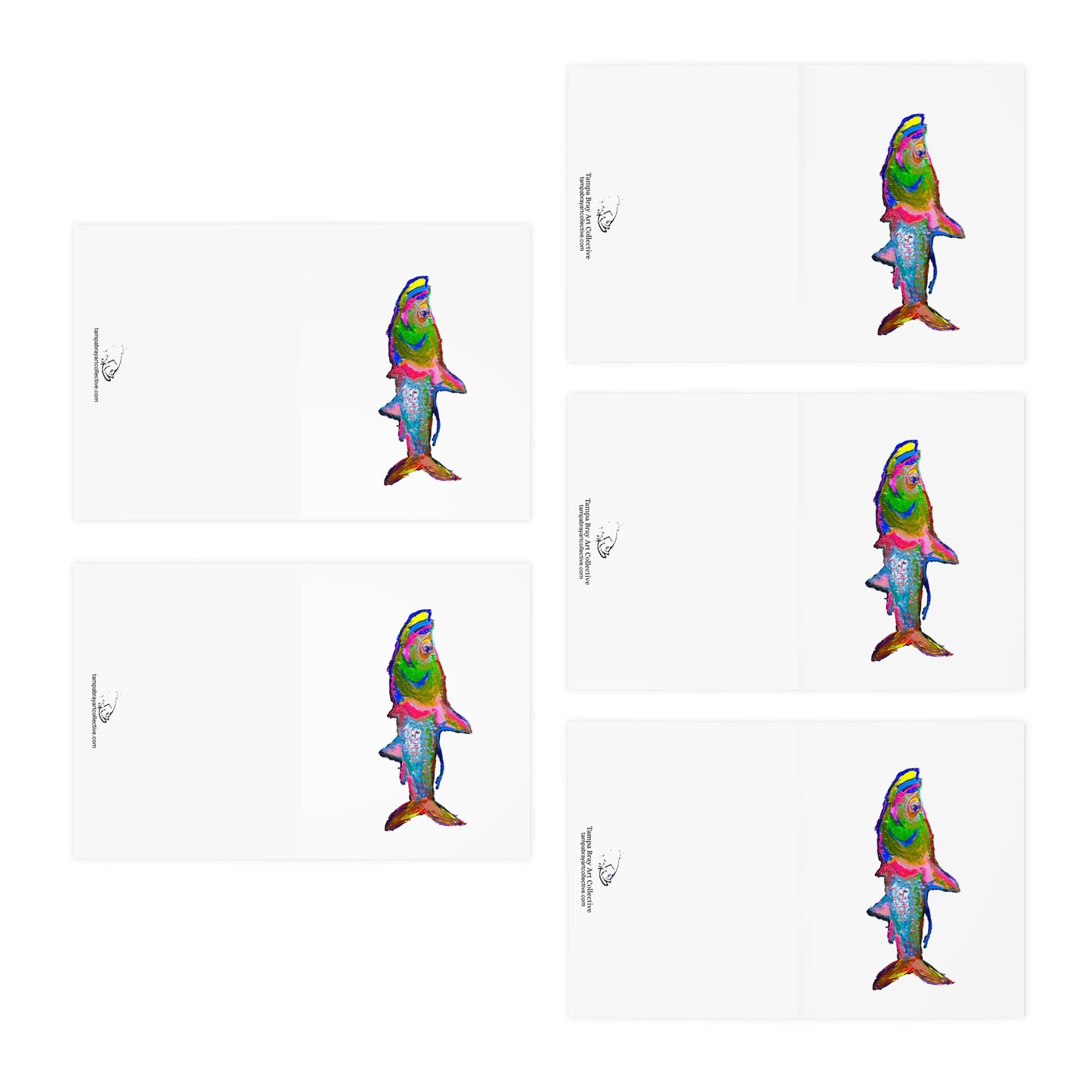 Tarpon Greeting Cards - Blank(5-Pack)