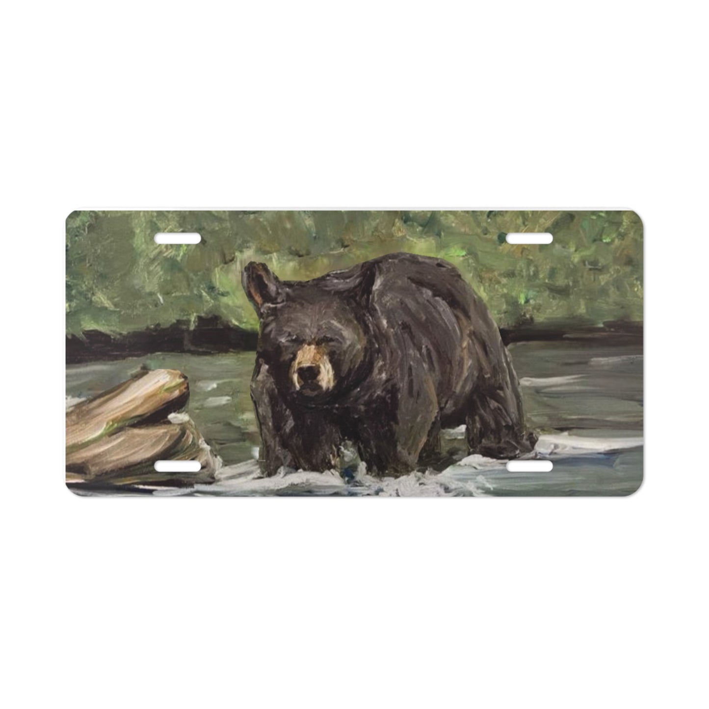 Black Bear Vanity Plate