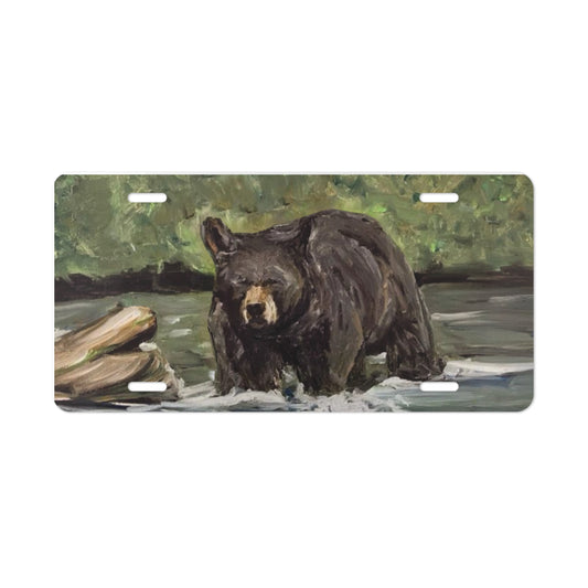 Black Bear Vanity Plate