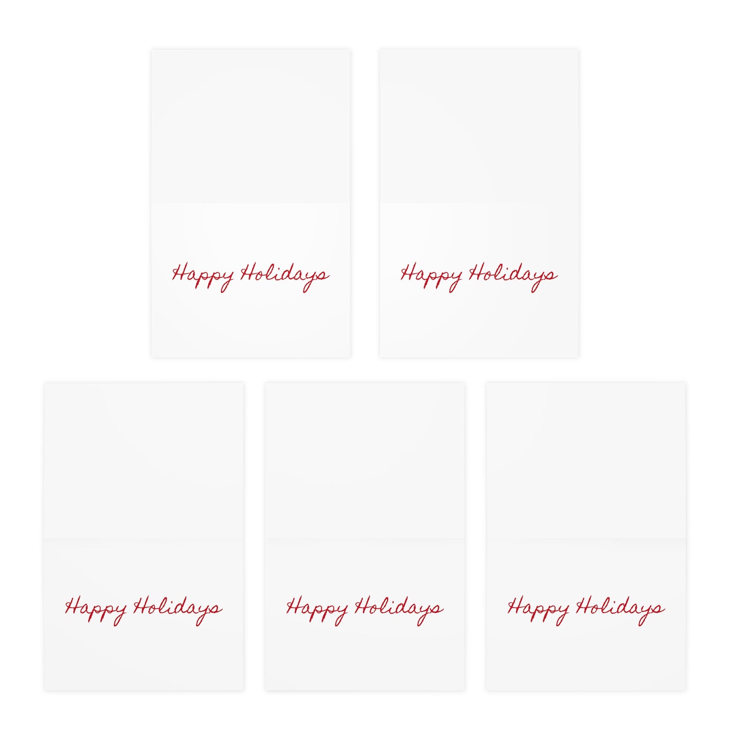 Happy Holidays Greeting Cards (5-Pack)