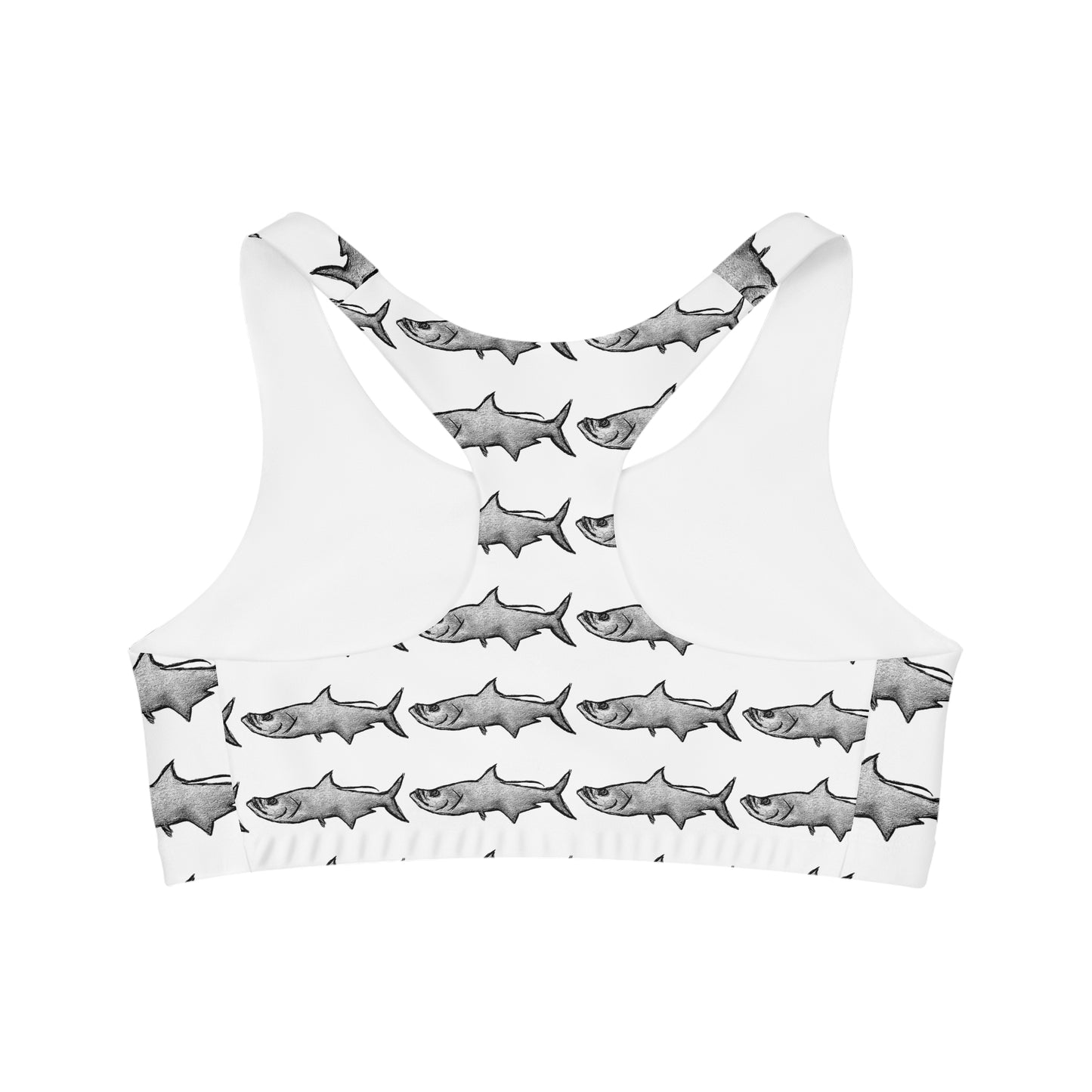 Seamless Concrete Tarpon Sports Bra