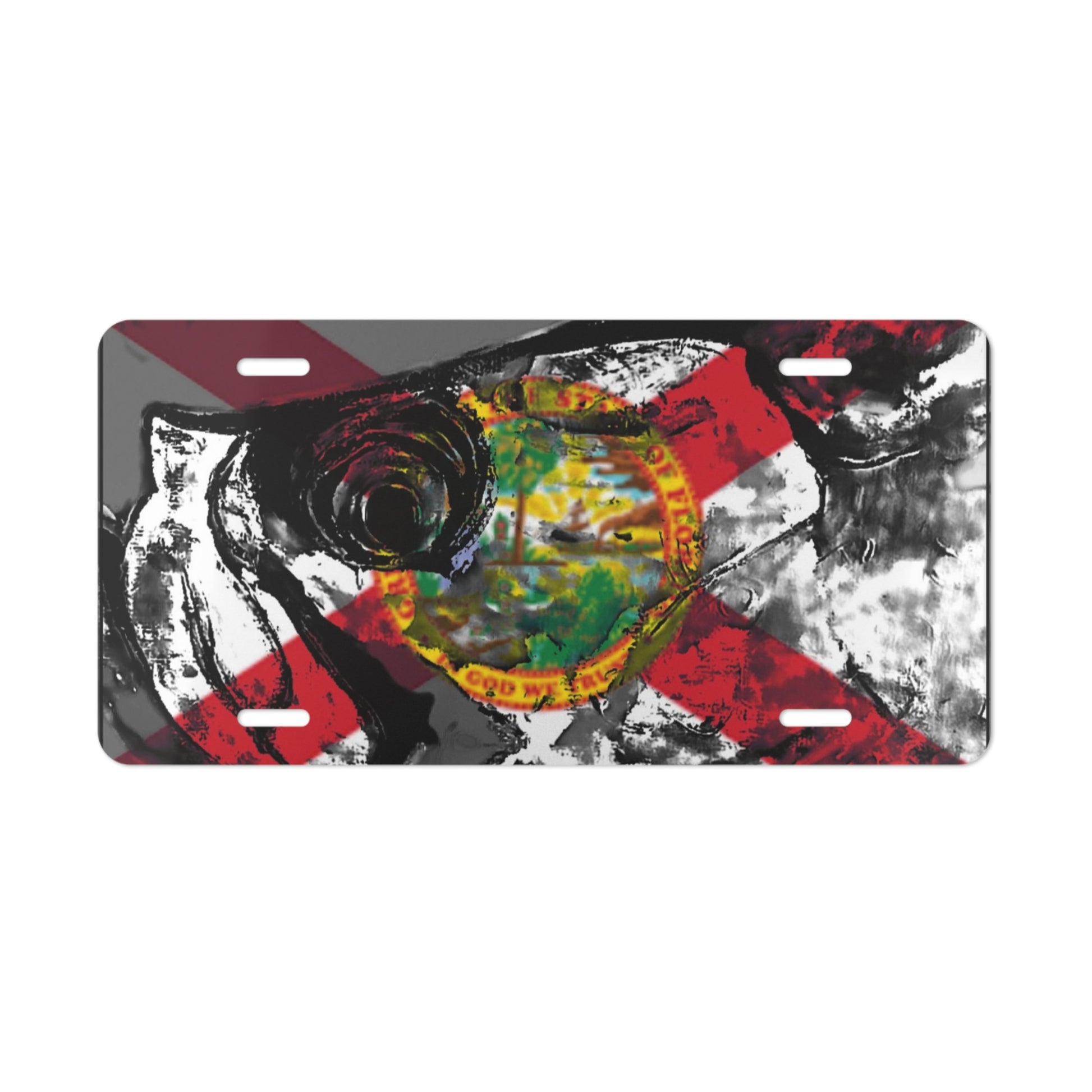 License Plate - Florida Flag Tarpon