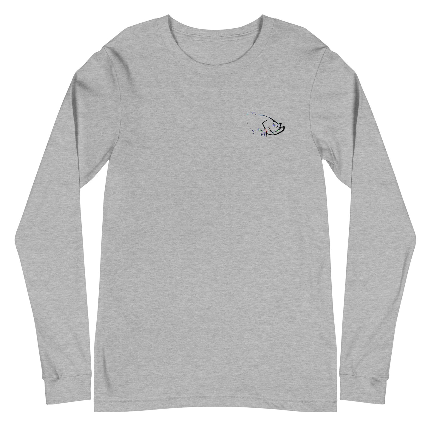 Abstract Fish Print Long Sleeve Tee