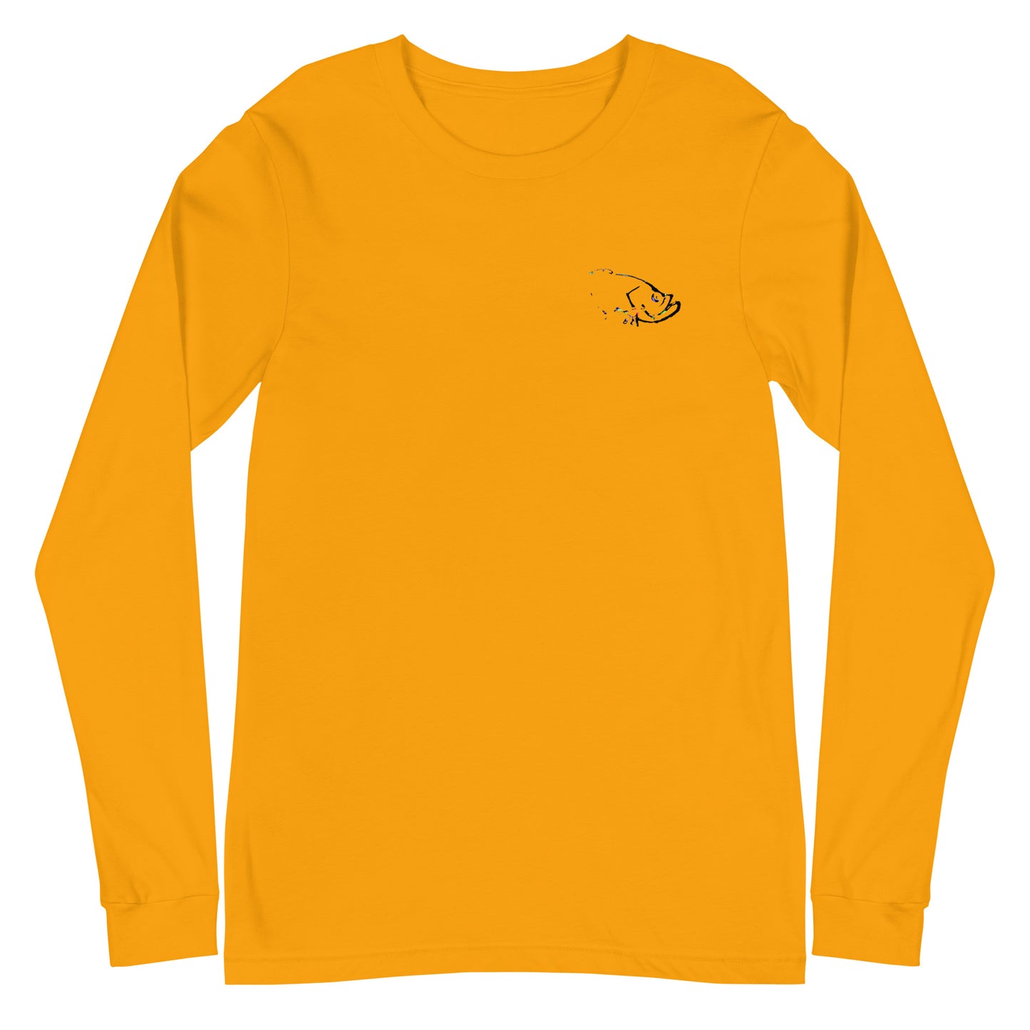 Abstract Fish Print Long Sleeve Tee