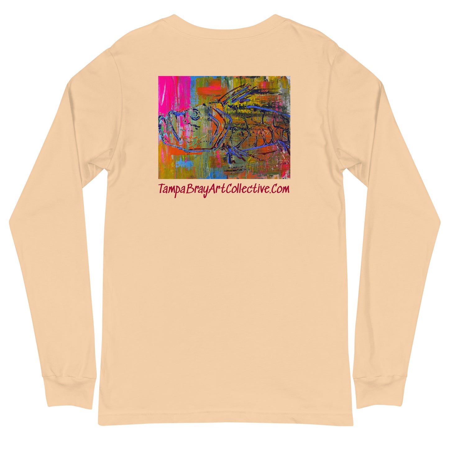 Abstract Fish Print Long Sleeve Tee