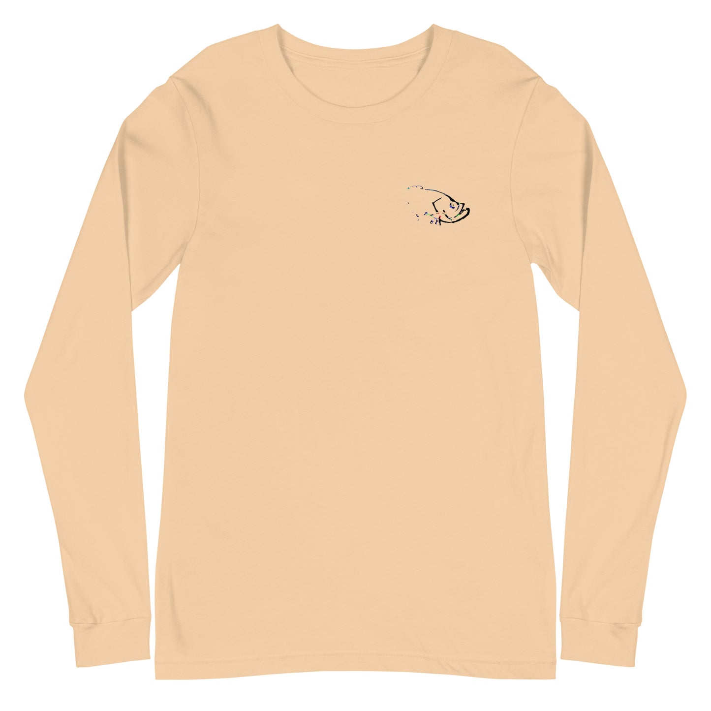 Abstract Fish Print Long Sleeve Tee