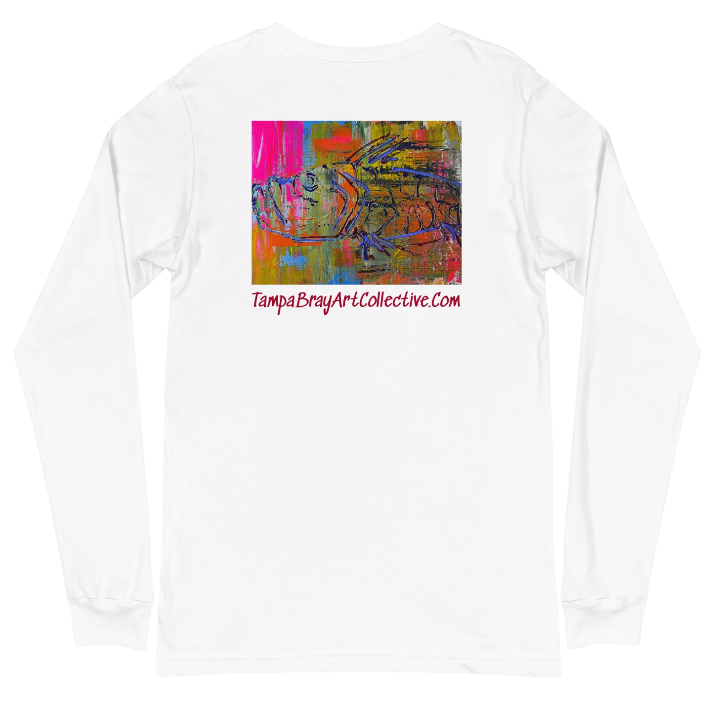 Abstract Fish Print Long Sleeve Tee